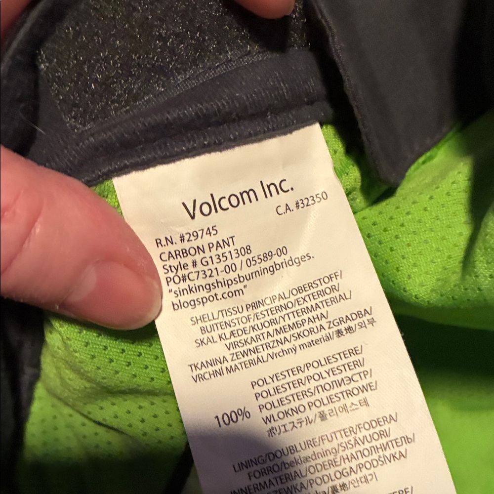 Volcom ski pants - Picture 3 of 3